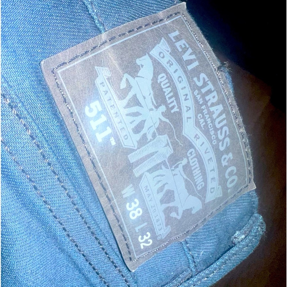 Menβs Levi Drk Blue Jeans